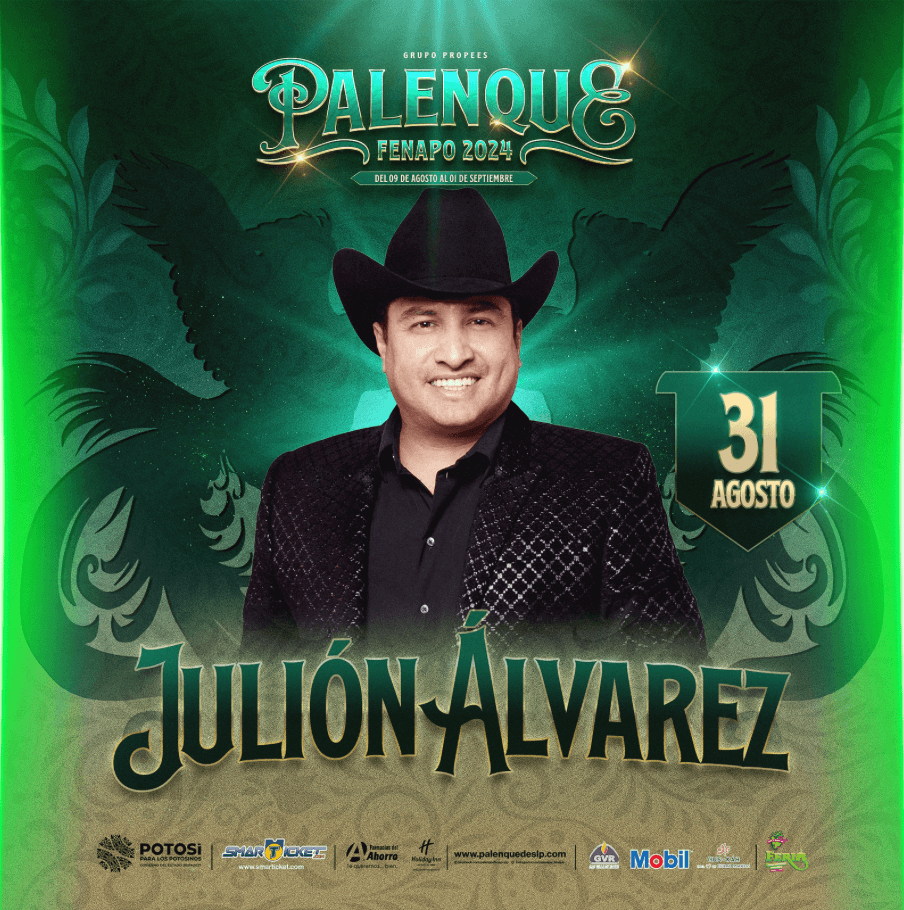 boletos Julion Alvarez palenque Fenapo 2024