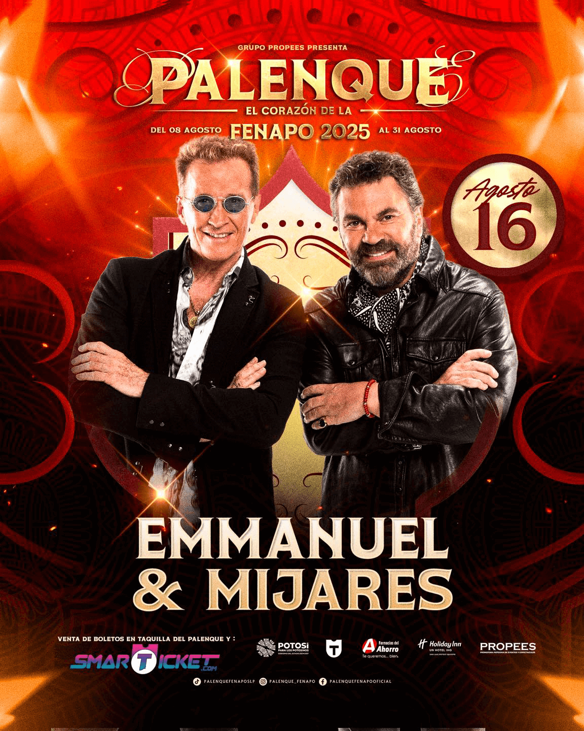 boletos Emmanuel Mijares palenque Fenapo 2025