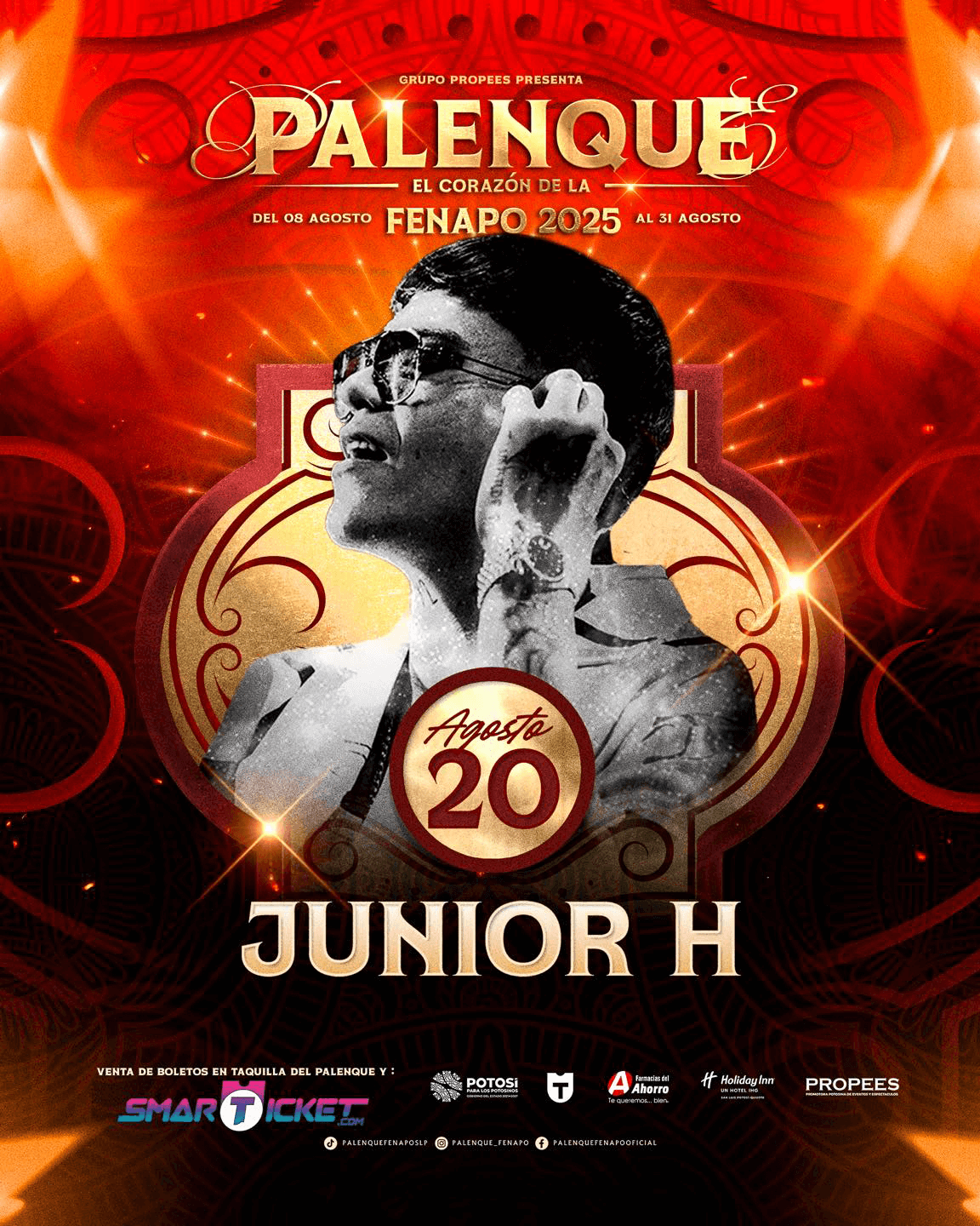 boletos Junior H palenque Fenapo 2025