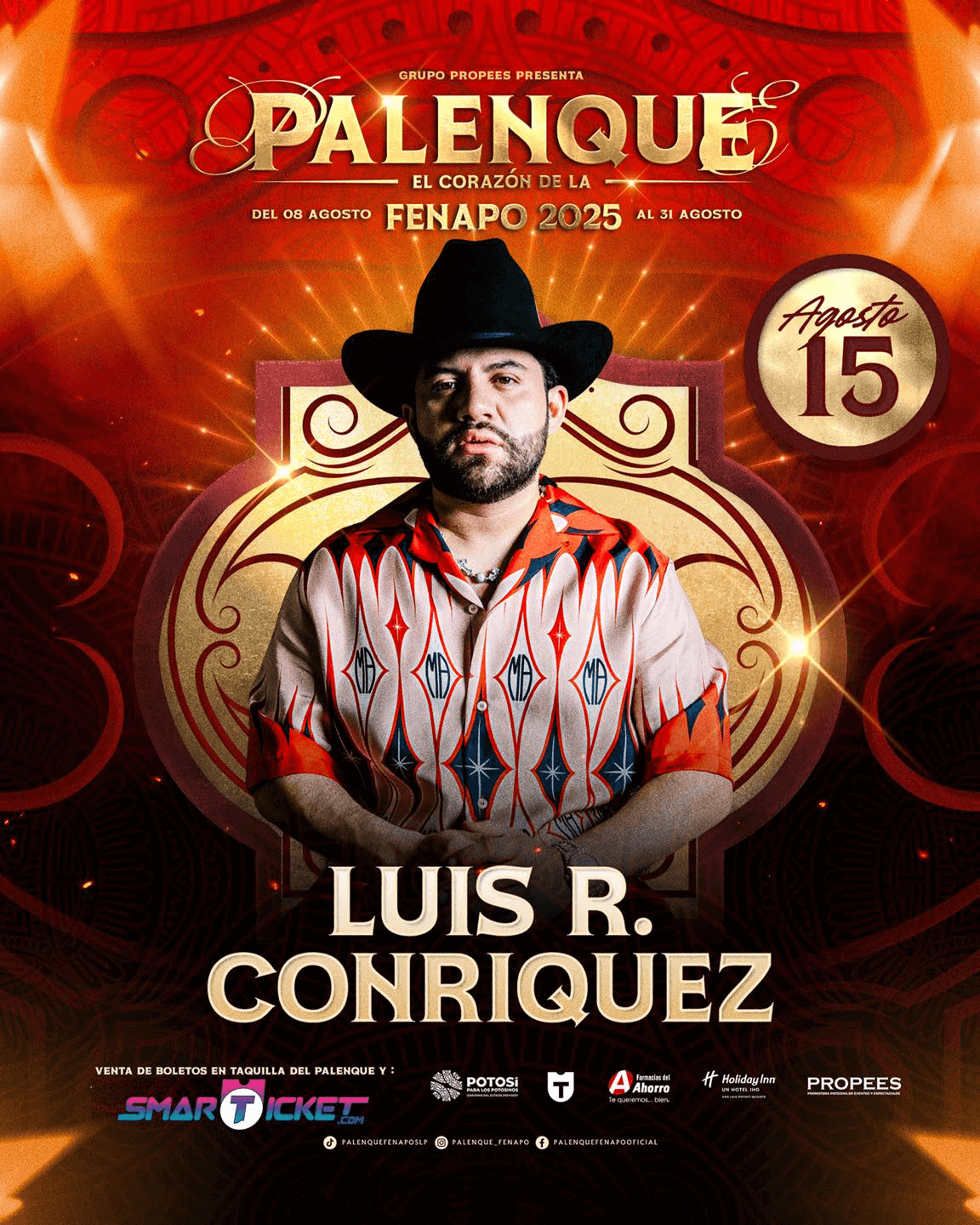boletos Luis R Conriquez palenque Fenapo 2025